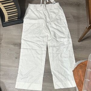 NWT Ralph Lauren Women's White Linen Trousers